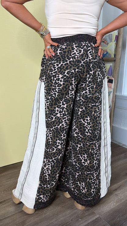 Street Style Leopard Pant, Chocolate