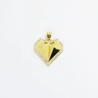 Treasure Jewels: Diamond Shape Heart Charm