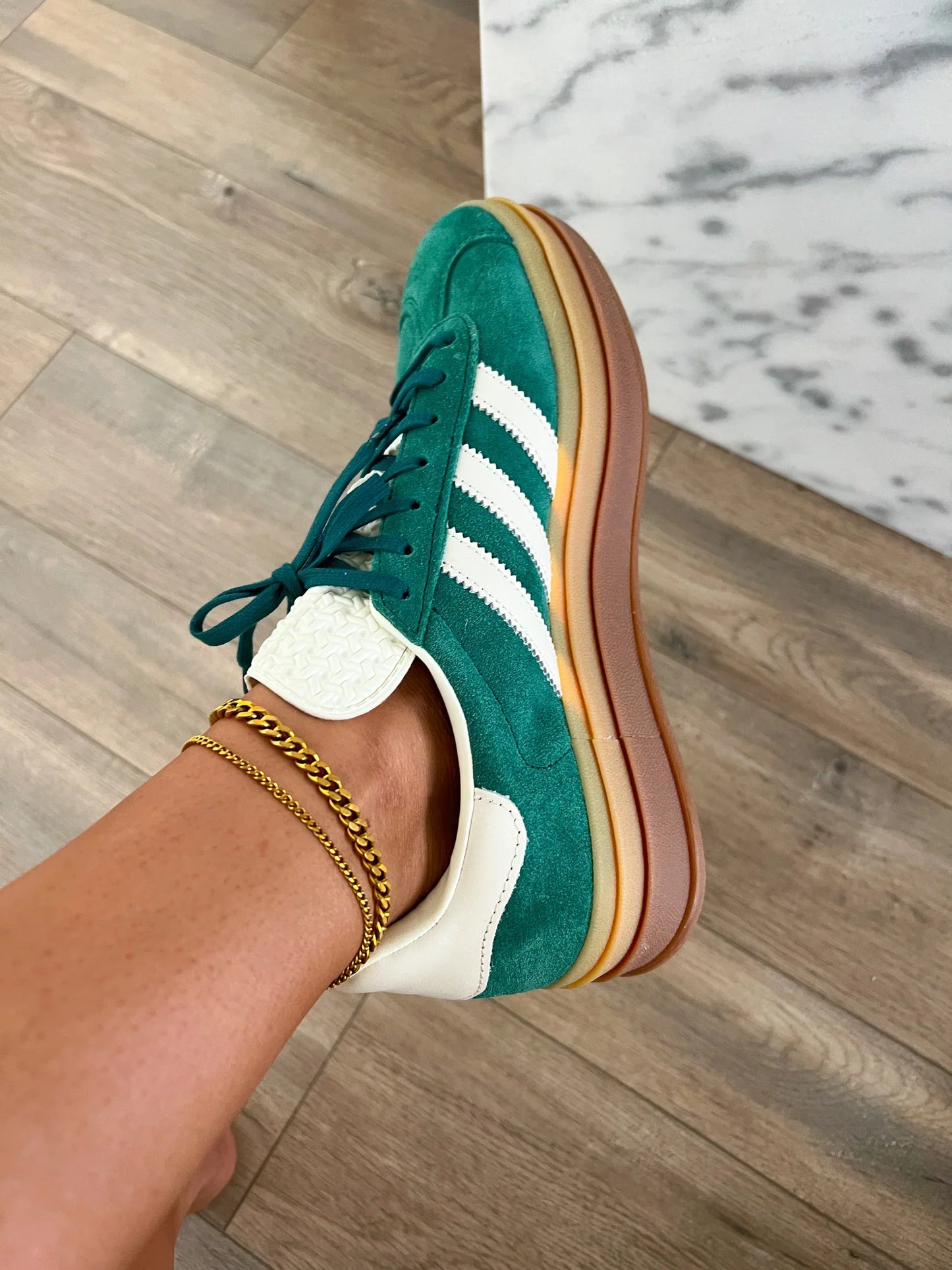Thick Chain Anklet, Gold