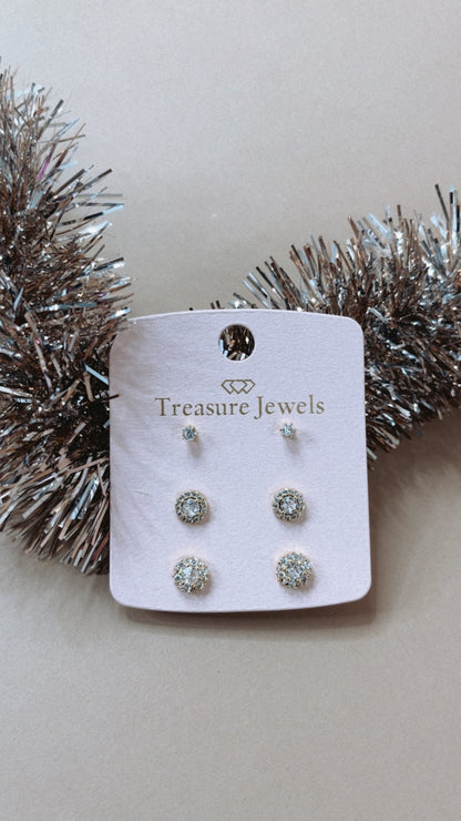 Treasure Jewels: Little Diamond Stud Set