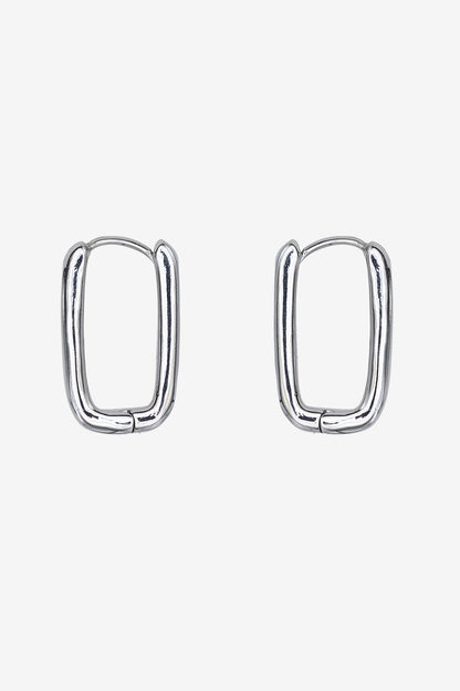 EARHOOPANG - U-Shape Huggie Hoop Earrings