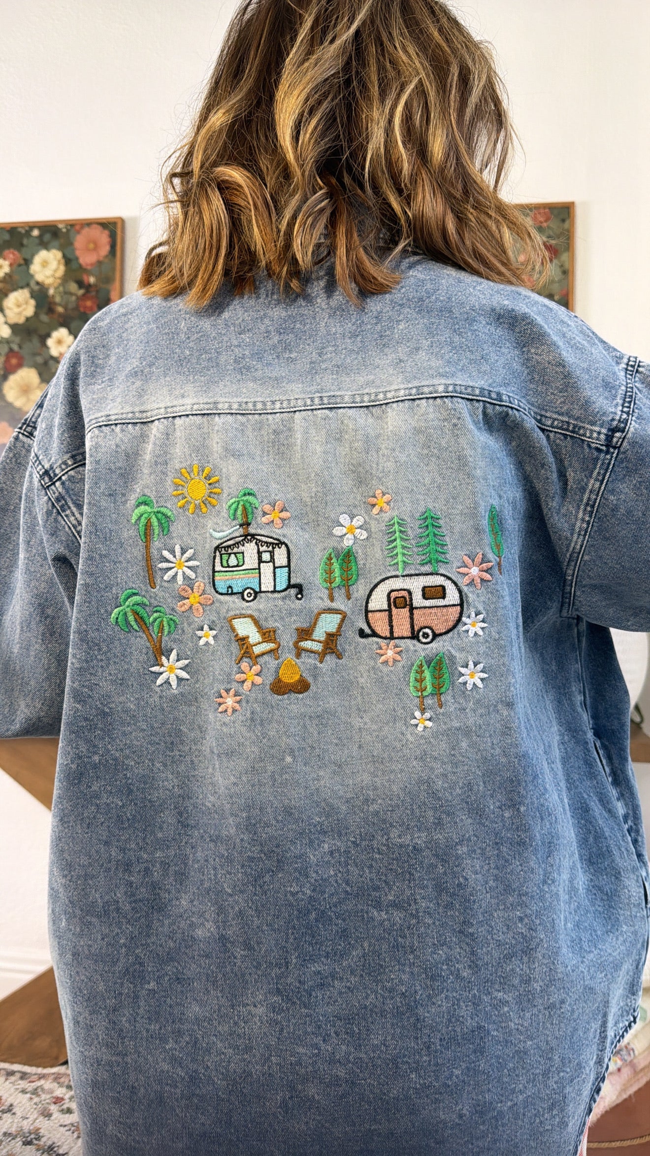 Wildflower Camper Jacket, Denim