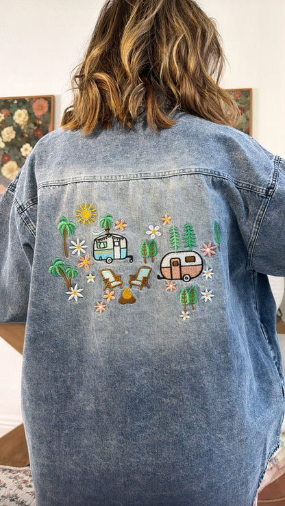 Wildflower Camper Jacket, Denim