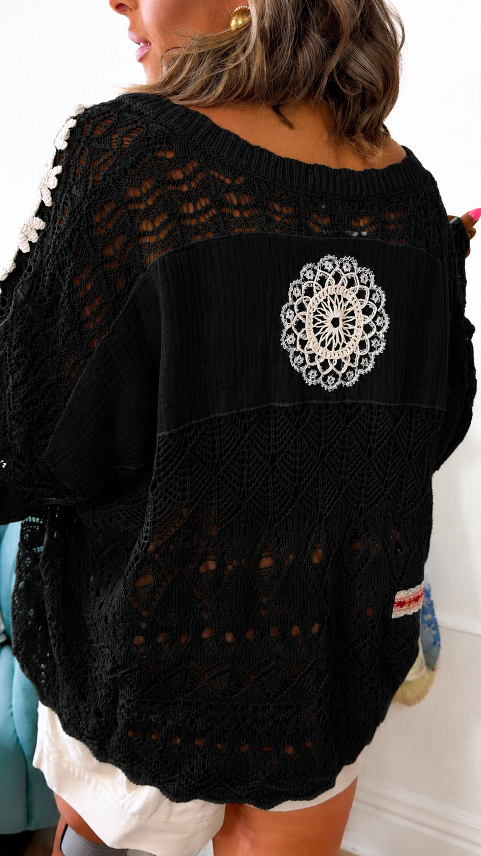 Sprout & Stitch Sweater, Black