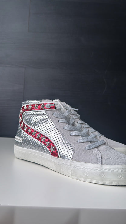 VH Bailey Sneaker , Red/Silver