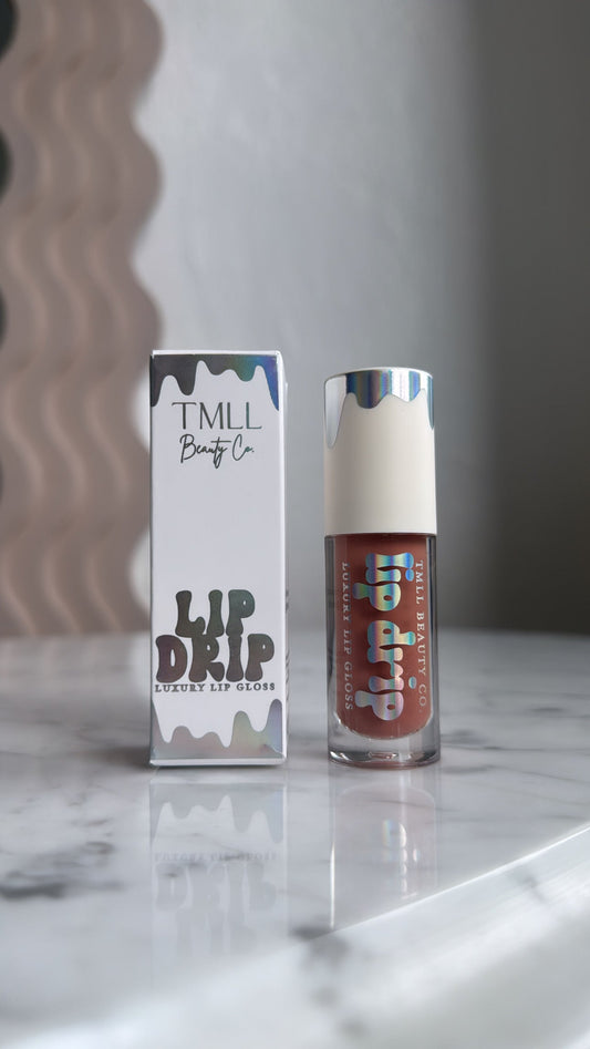 TMLL Lip Drip Luxury Gloss, Raspberry Mocha
