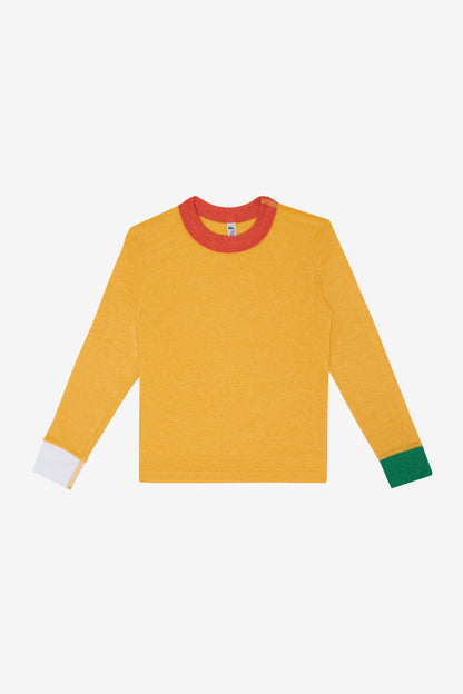 FFR107 - Kids 50/50 Long Sleeve Rib Top