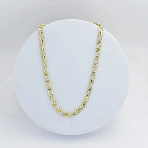 Treasure Jewels: Fancy Link Necklace Gold