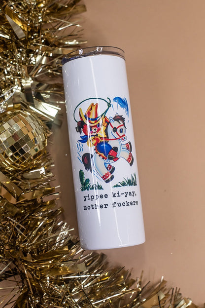 Tall Travel Mug , Yippee Ki Yay