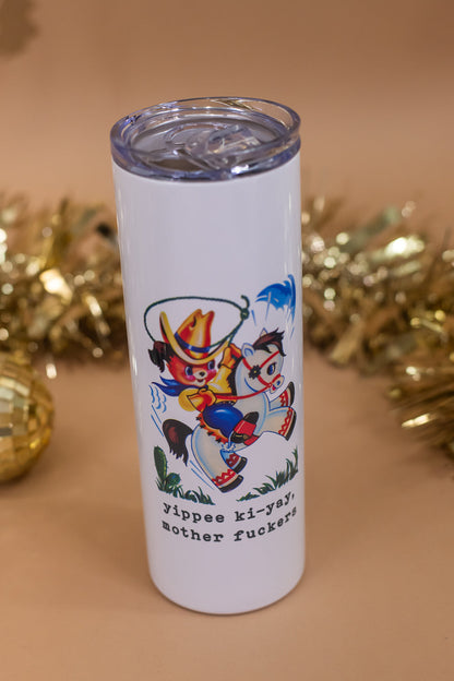 Tall Travel Mug , Yippee Ki Yay