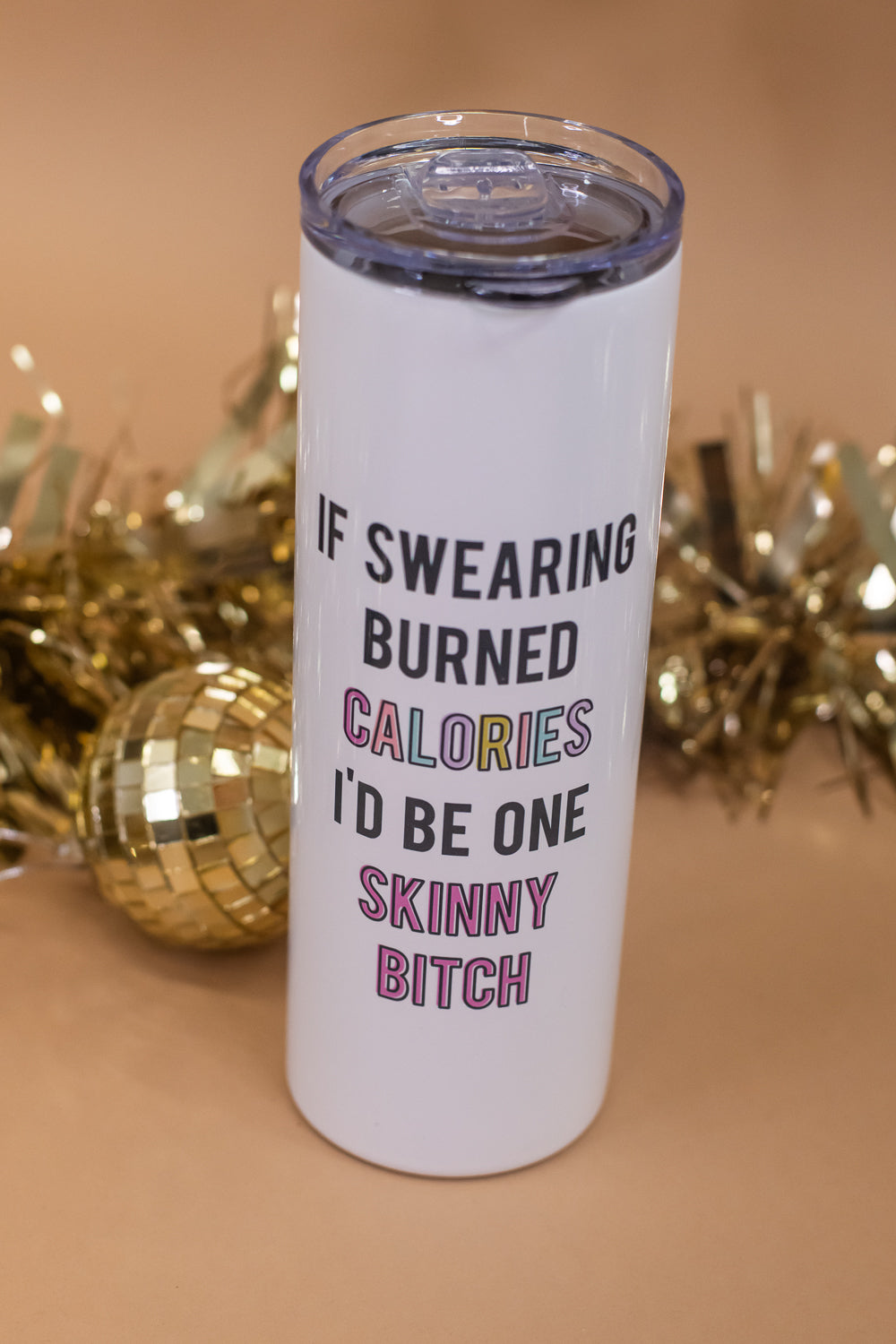Tall Travel Mug , If Swearing Burned Calories