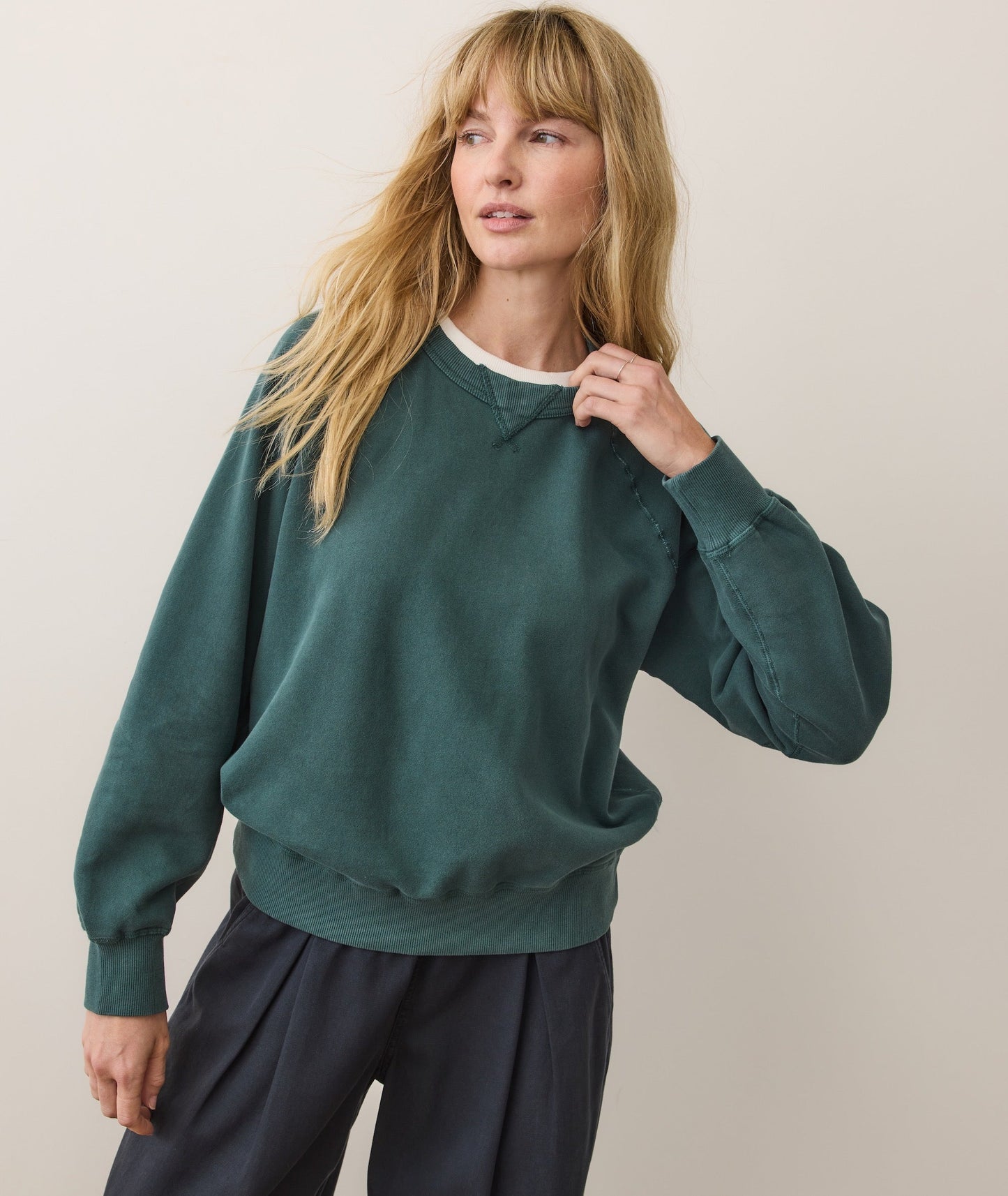 Women's Cloud 9 Fleece Sweatshirt in Rainforest