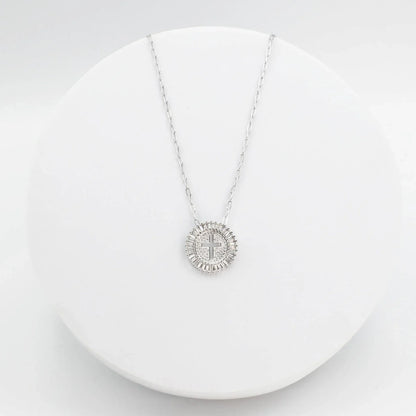 Treasure Jewels: Grace Cross Necklace Silver