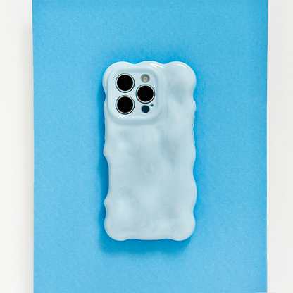 3D Bubble Phone Case - Baby Blue