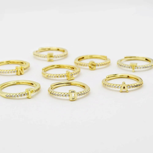 Treasure Jewels: Initials Gold Ring