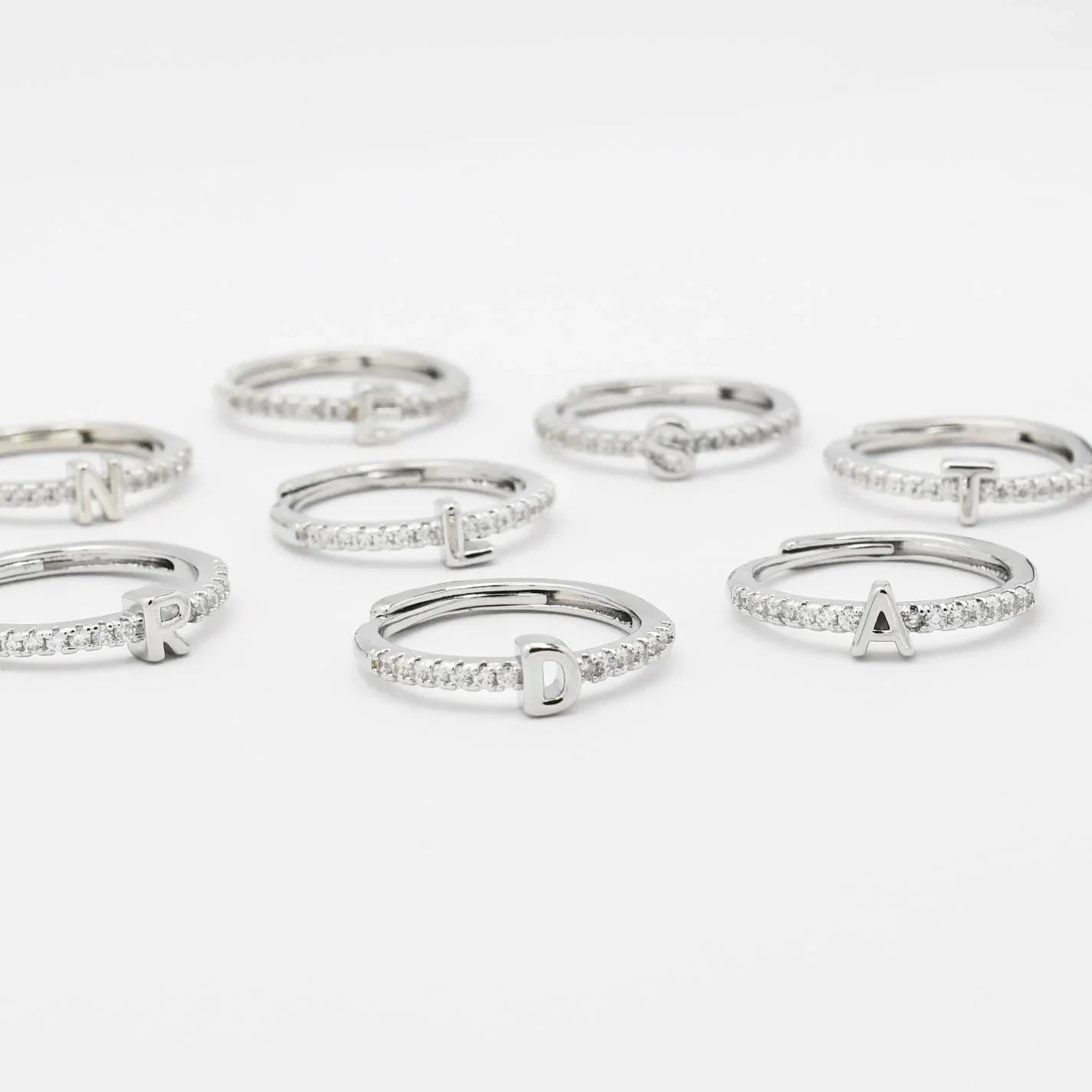 Treasure Jewels: Initials Silver Ring