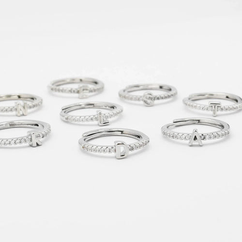 Treasure Jewels: Initials Silver Ring