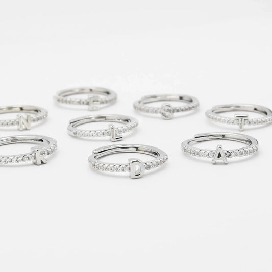 Treasure Jewels: Initials Silver Ring
