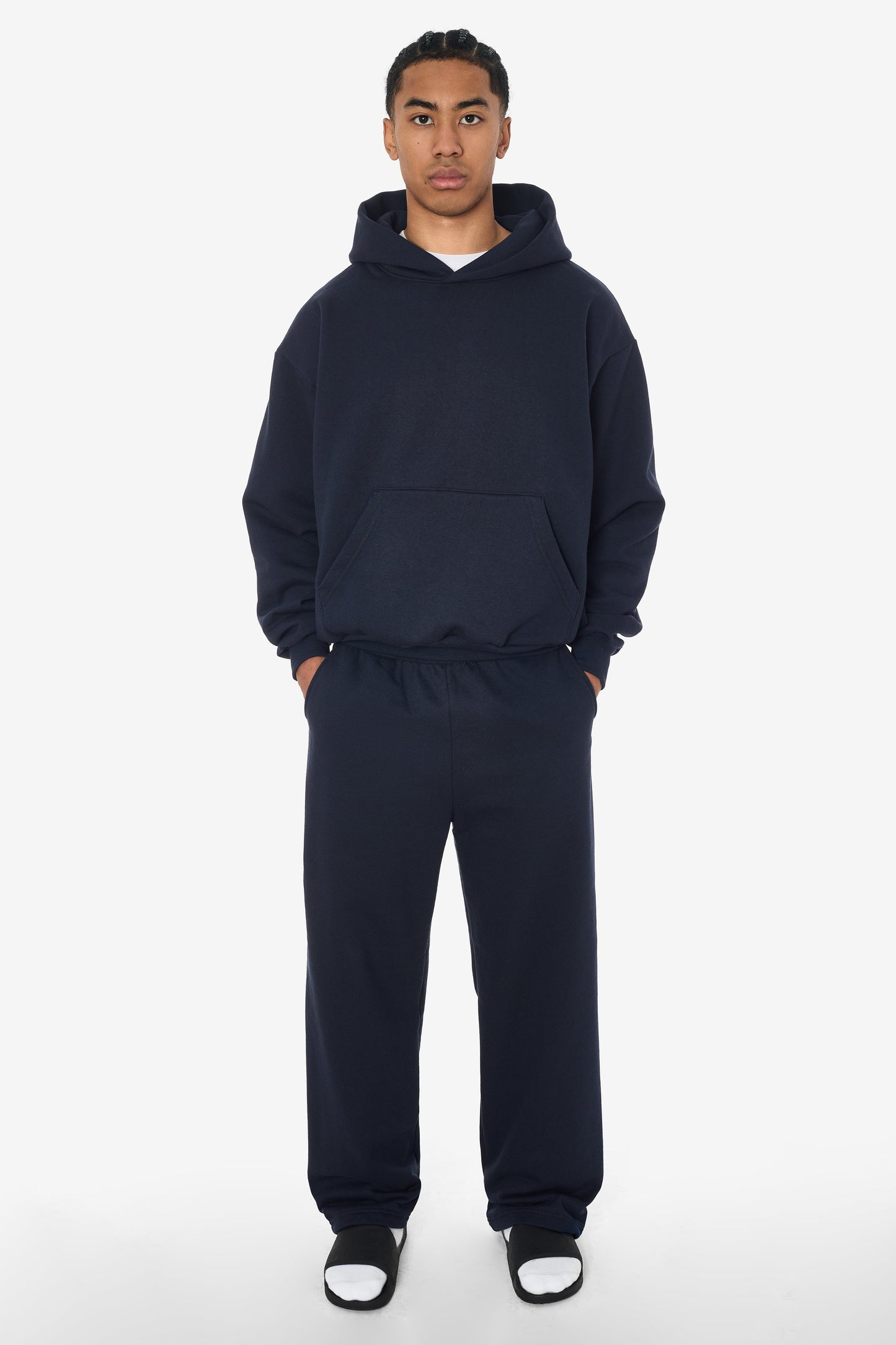 MWF1049 - 10 oz. Mid-weight Poly Cotton Fleece Wide Hoodie