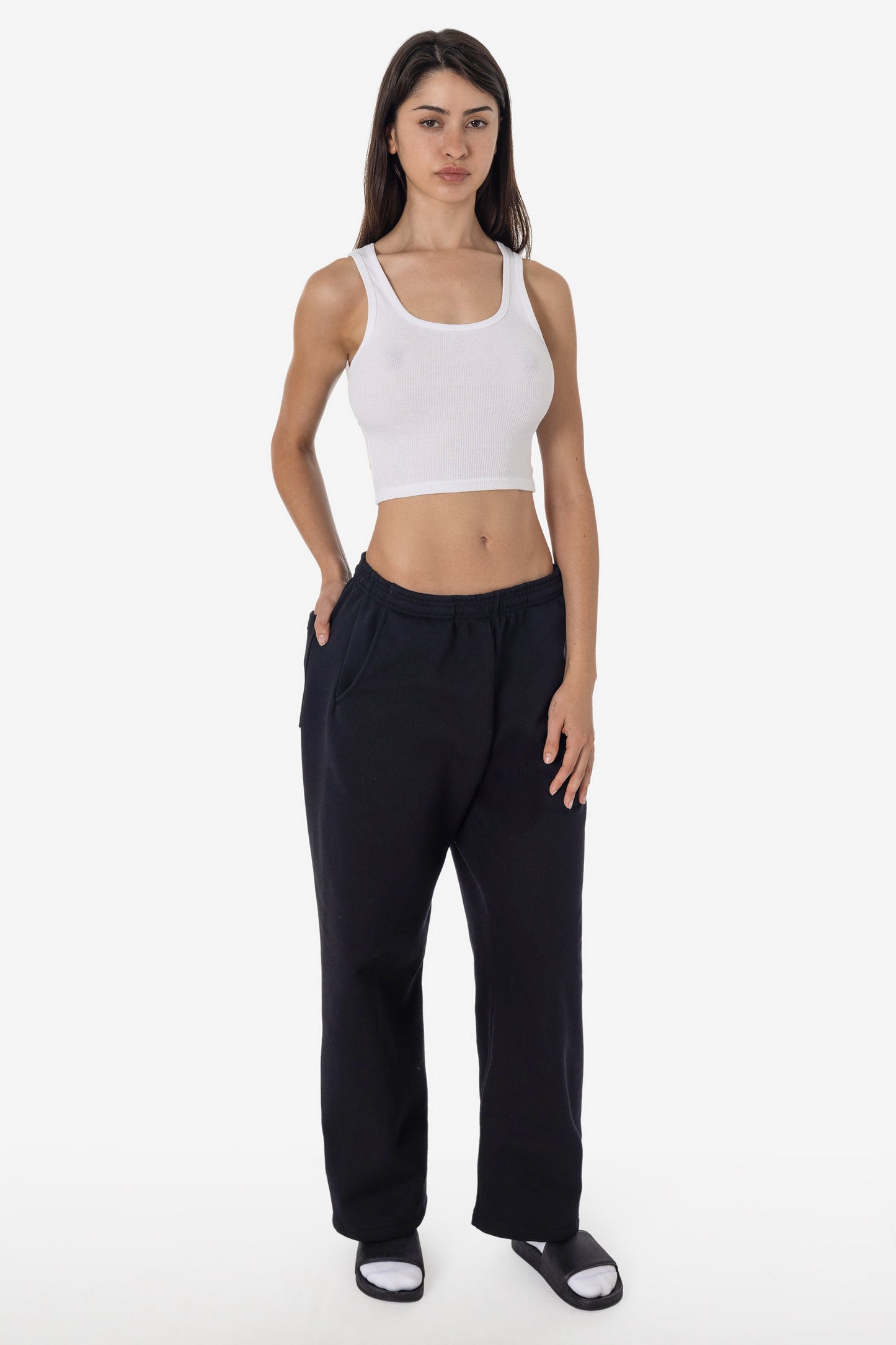MWF1044 - 10 oz. Mid-Weight Poly Cotton Fleece Wide Sweatpant