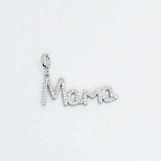 Treasure Jewels: Mama Crystal Charm Silver