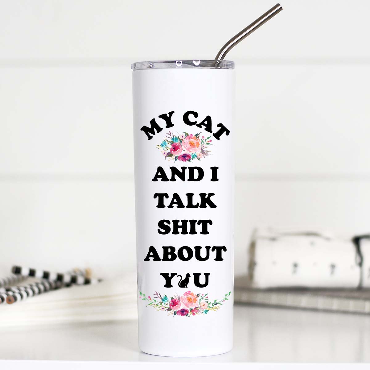 Tall Travel Mug , My Cat and I