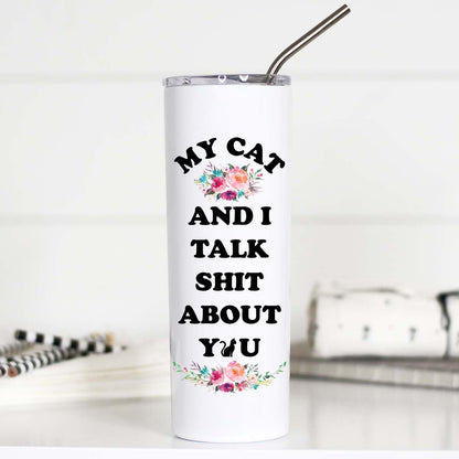 Tall Travel Mug , My Cat and I