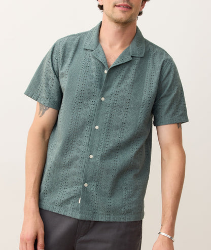 Zane Eyelet Resort Shirt