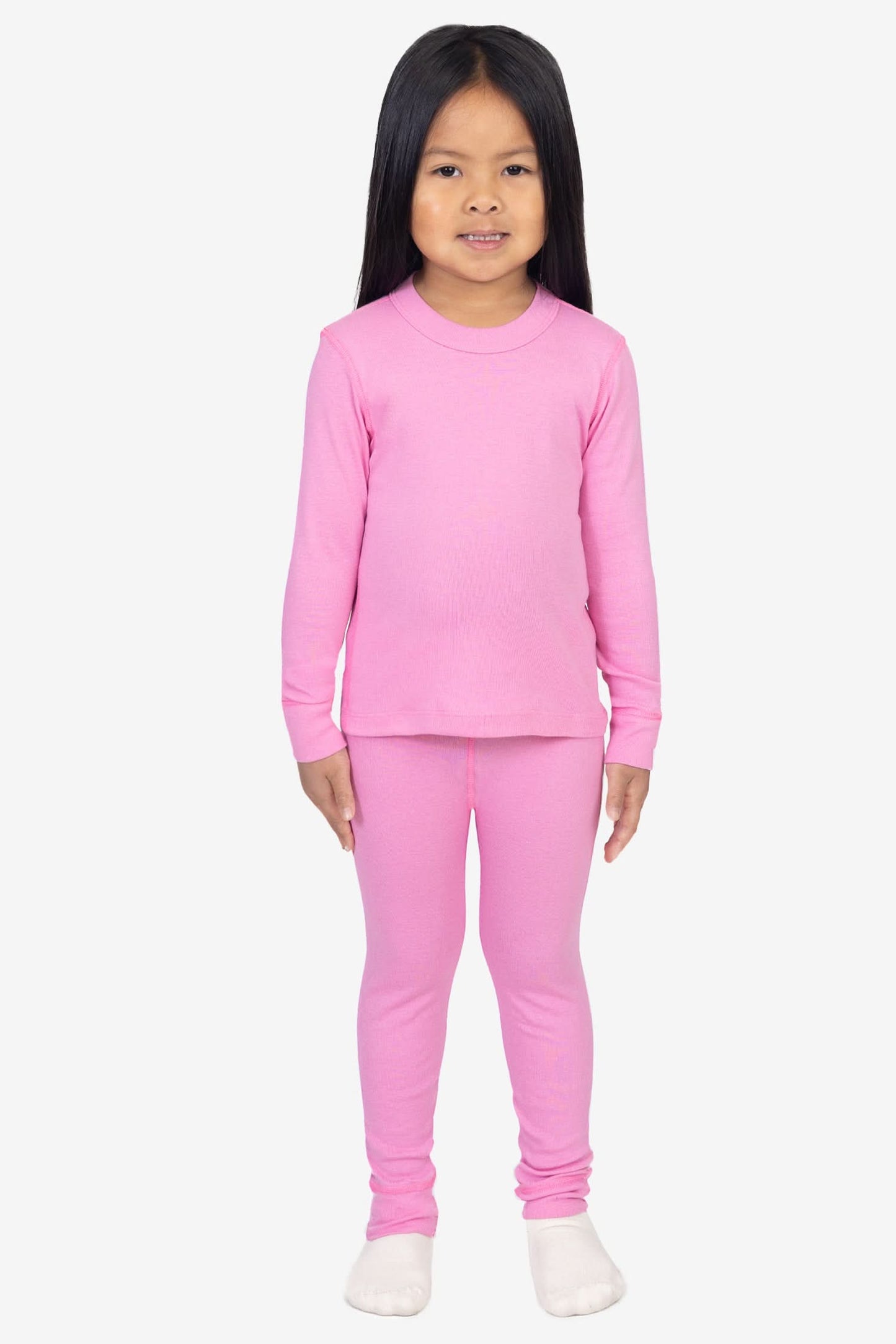 FFR107 - Kids 50/50 Long Sleeve Rib Top