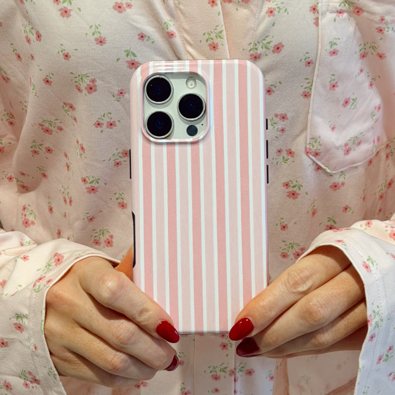 Tough Phone Case - Powder Stripes