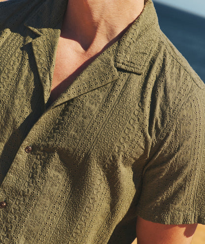 Zane Eyelet Resort Shirt
