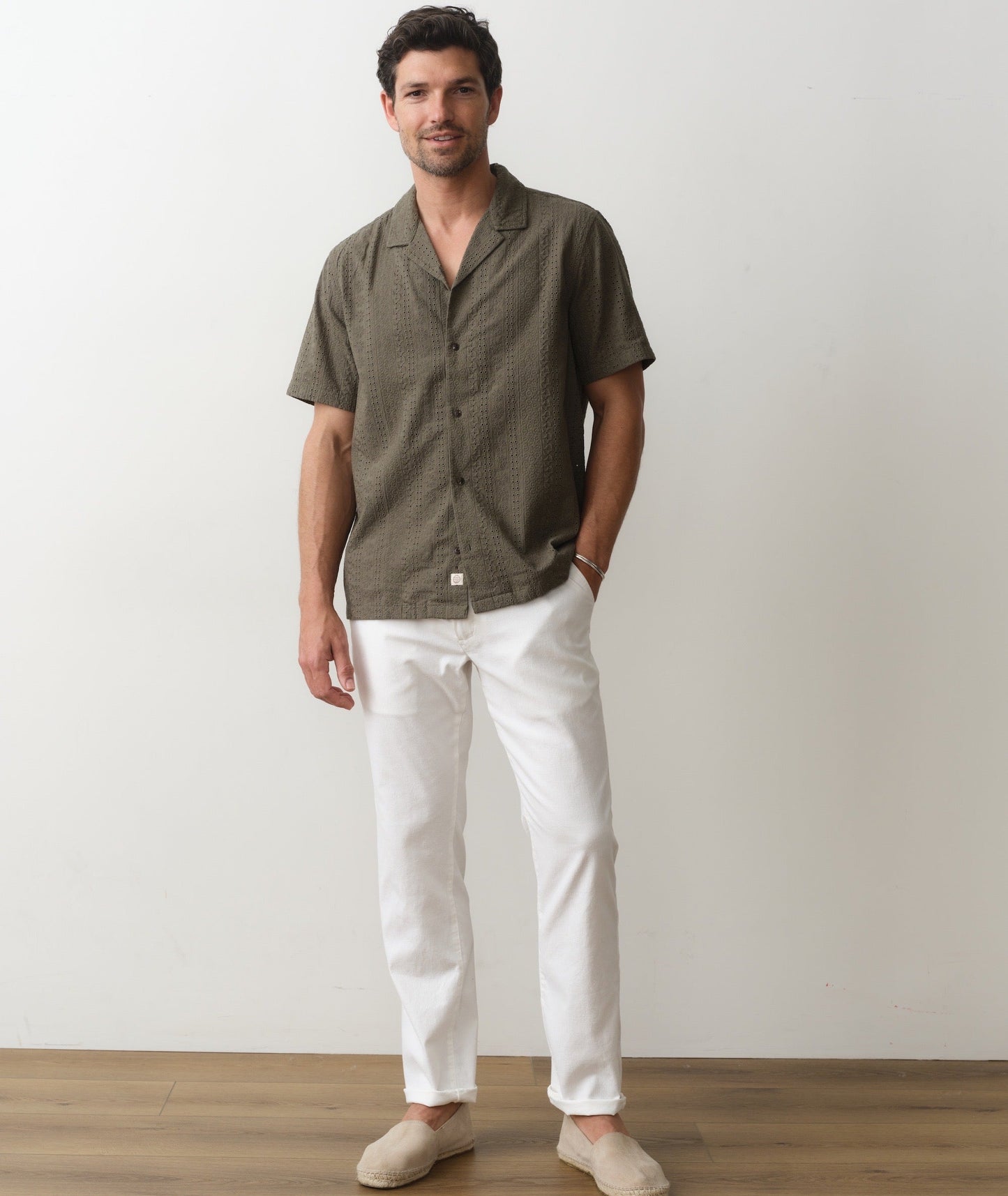 Zane Eyelet Resort Shirt