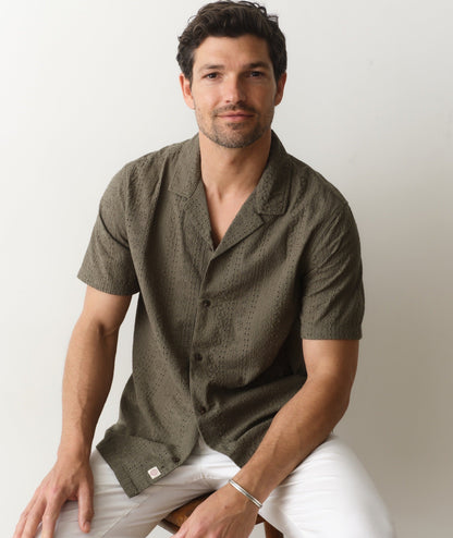 Zane Eyelet Resort Shirt