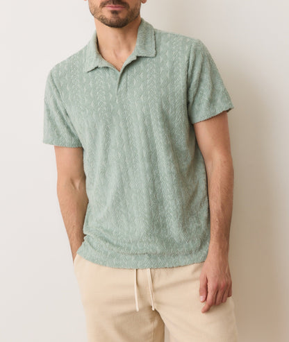 Textured Terry Polo