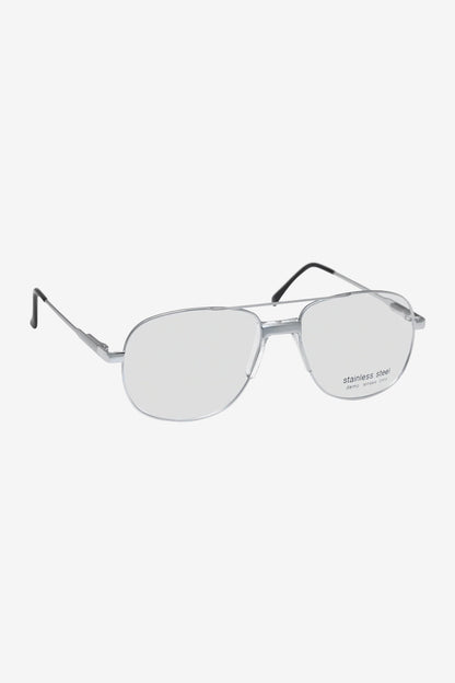 SGMETAL - Unisex Chrome Aviator Glasses