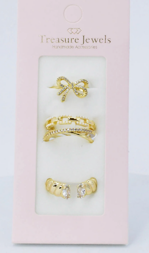 Treasure Jewels: Tiana Ring Set Gold