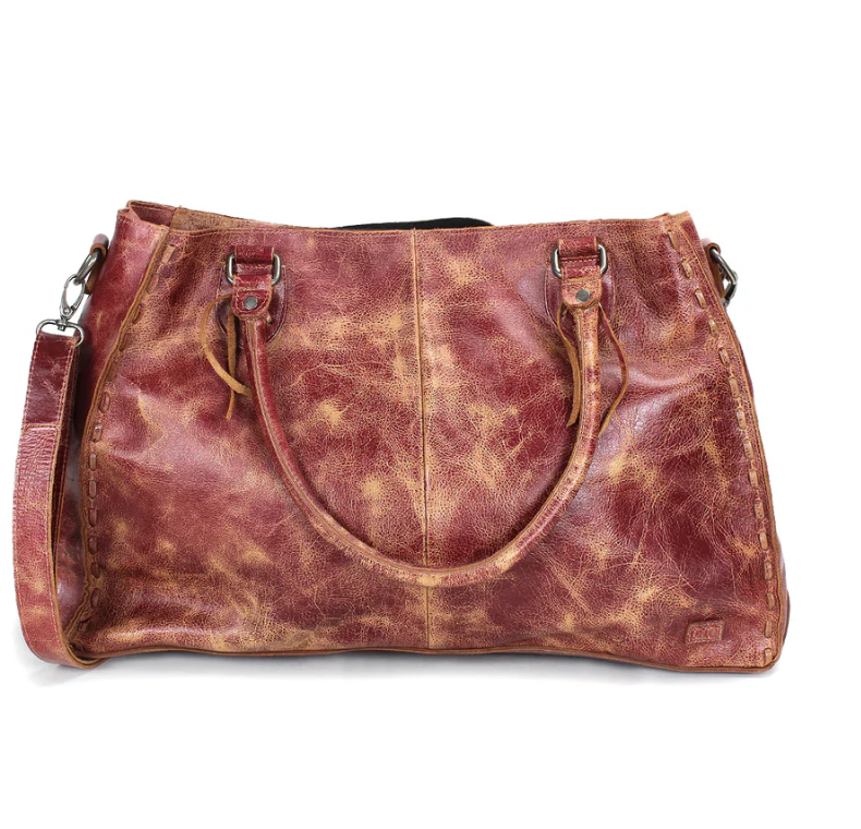 Rockaway Leather Tote, Cherry Laceuer Lux