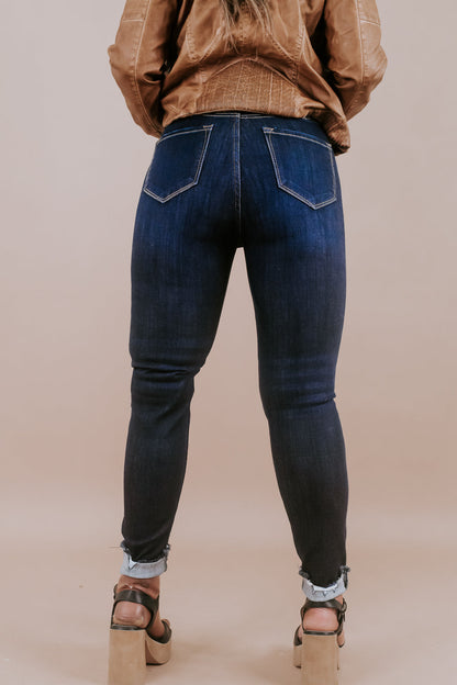 Tristen Button Up, Dark Wash KANCAN