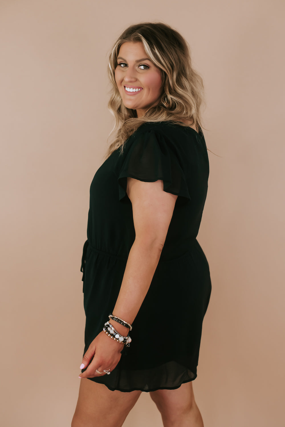 So Sleek Romper, Black