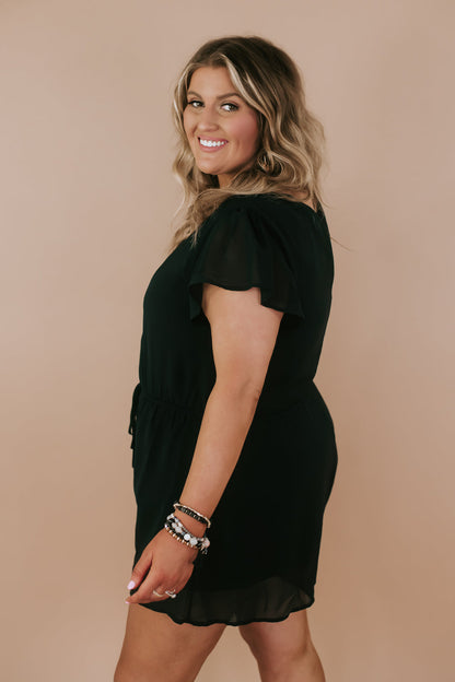 So Sleek Romper, Black