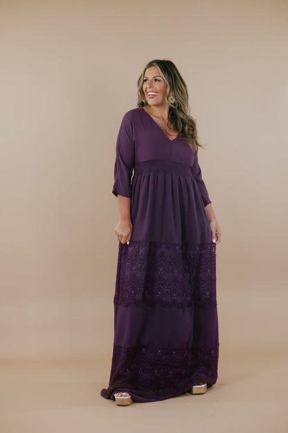 Something Timeless Maxi Dress, Purple