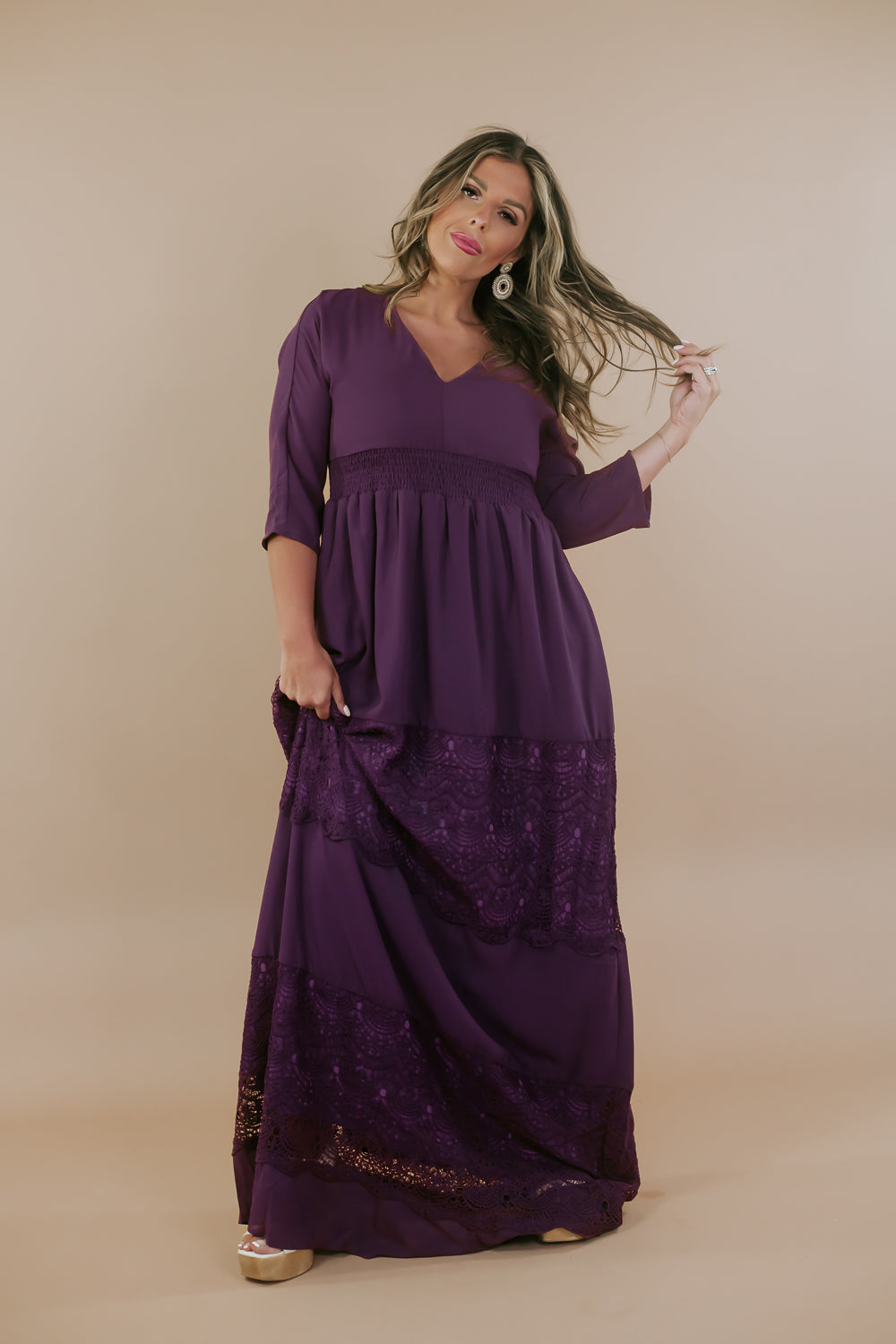 Something Timeless Maxi Dress, Purple