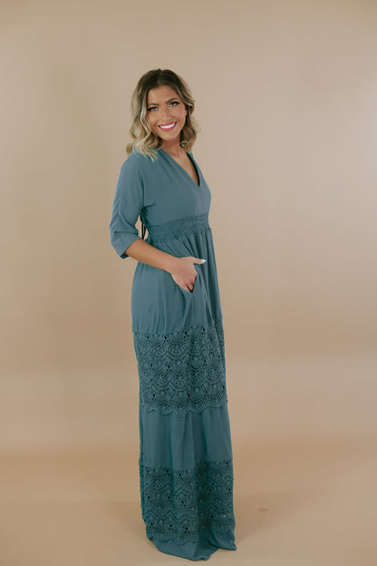 Something Timeless Maxi Dress, Green