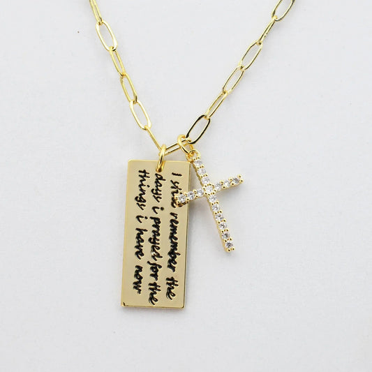 Treasure Jewels: Thankful Necklace Gold
