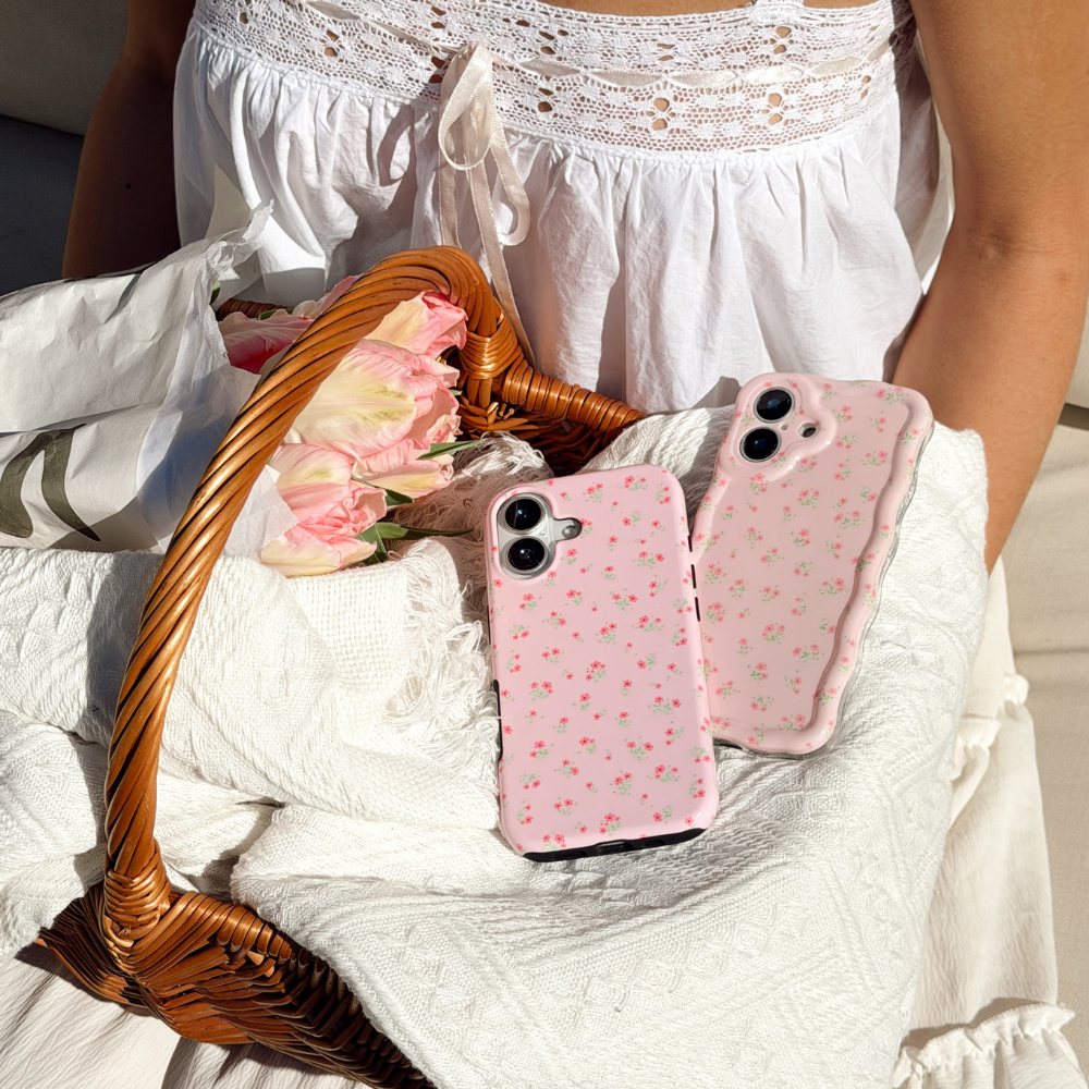 Tough Phone Case - Ditsy Floral Pink