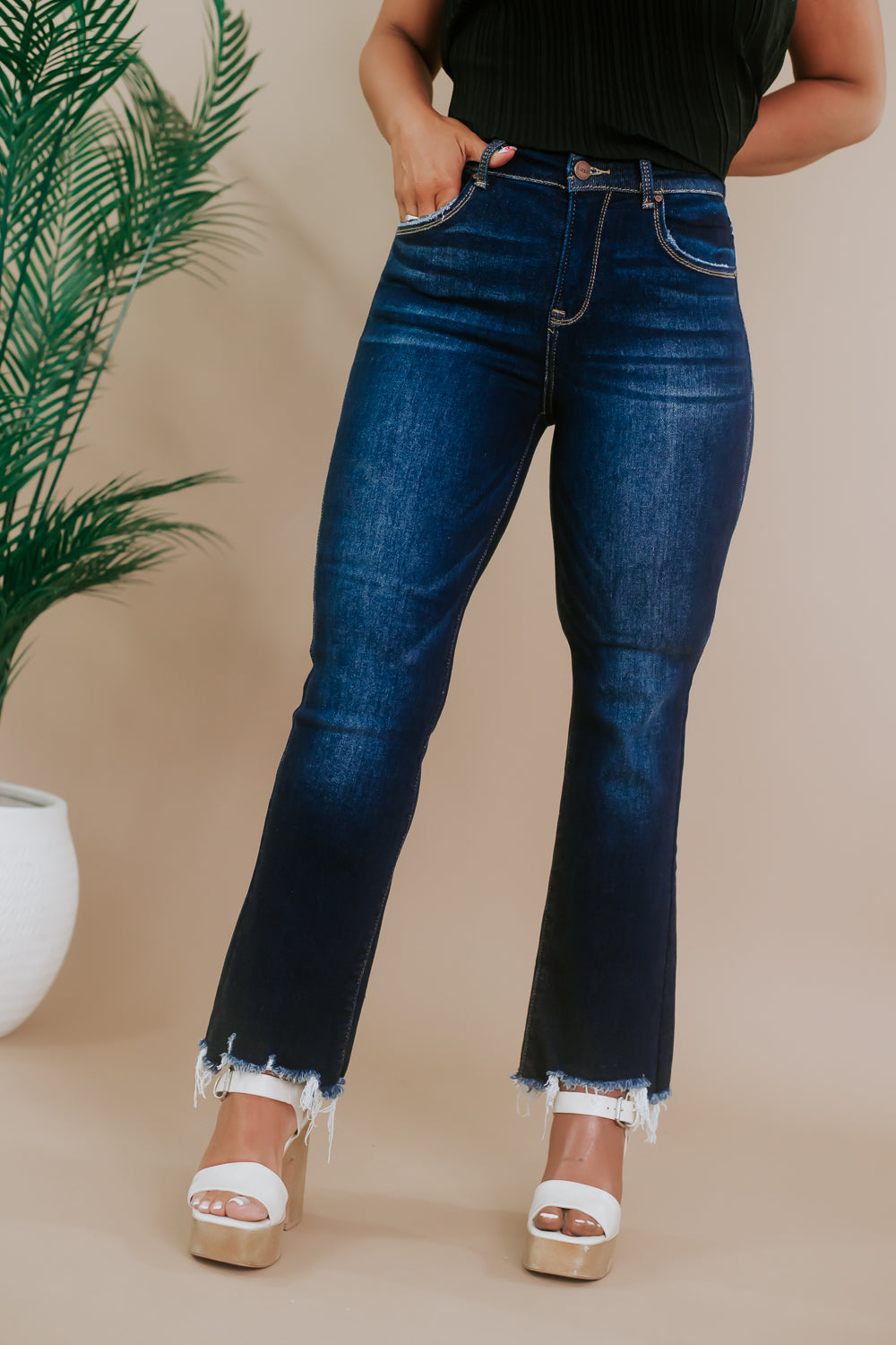 Tatum High Rise Straight Denim, Risen