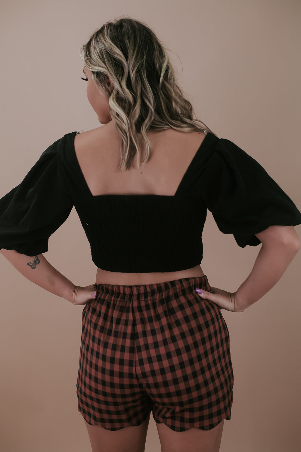 The Latest Corduroy Crop Top, Black