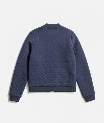 Women's Corbet Quilted Bomber in Navy