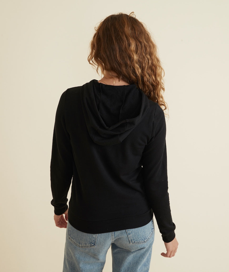 Women's Sunset Pullover Hoodie in Black