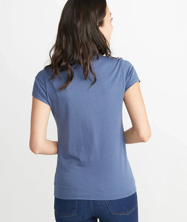 Women's Signature Crew in Faded Navy